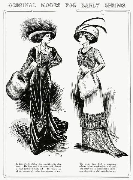Edwardian womens clothing for spring 1909