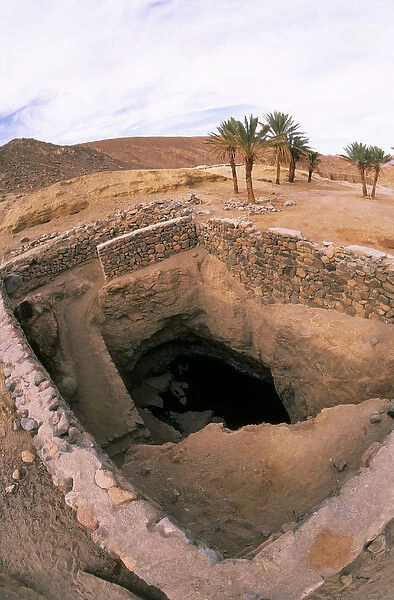 Egypt - An ancient water well in Arabian desert
