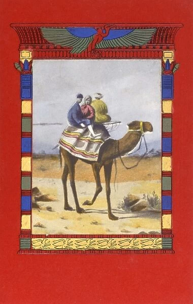 Egypt - Camel Ride in decorative surround