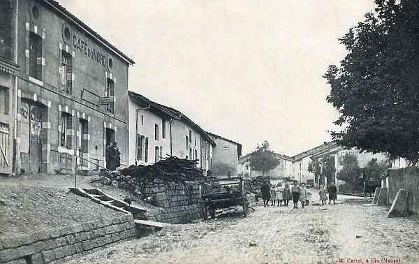 Eix (Meuse Department), France - High Street (Rue Haute). Date: 1911