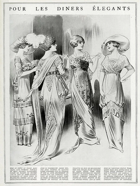 Elegant dresses for dining 1912