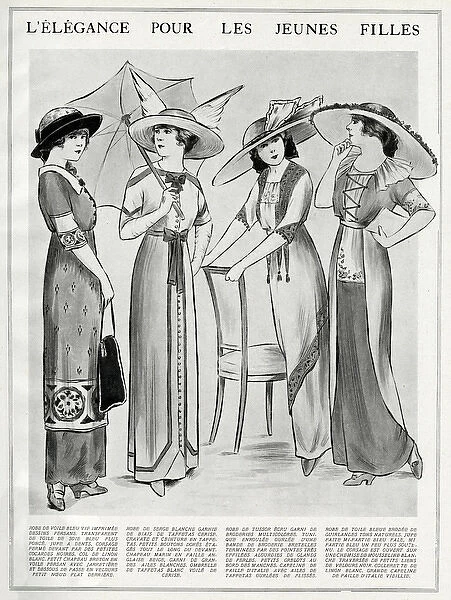 Elegant young womens dresses 1912