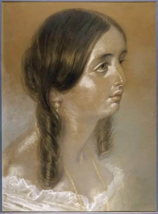 Framed Print : Emily Bronte Print, a possible portrait of the author Framed Print : Emily Bronte Print, a possible portrait of the author