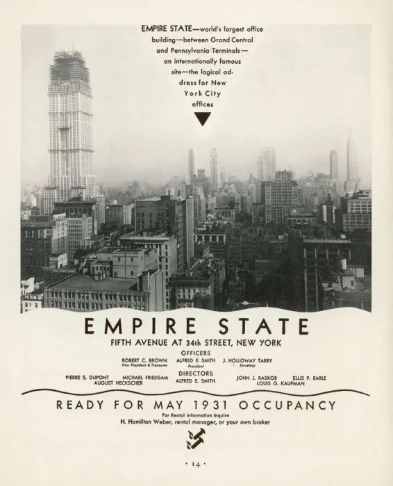 Framed Print : Empire State Building Print - Office Space Advertisement, March 1930 Framed Print : Empire State Building Print - Office Space Advertisement, March 1930