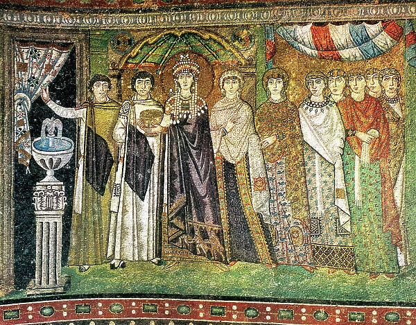 Empress Theodora. Basilica of Saint Vitale. Italy