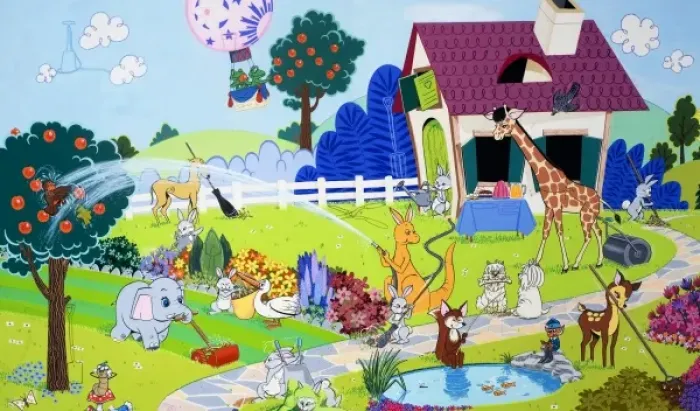 Framed Print : The Enchanted House Print from Teddy Bear Annual Framed Print : The Enchanted House Print from Teddy Bear Annual