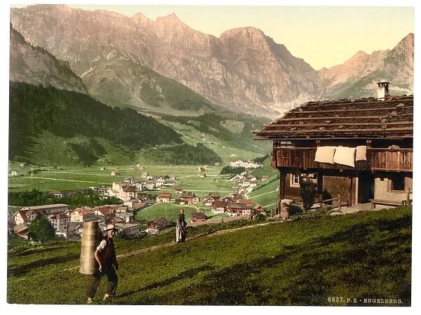 Engelberg Valley and Peasants House, Bernese Oberland, Swit