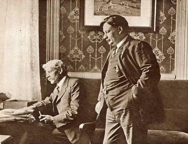 Ernest Bevin with Ramsay Macdonald at the time he supported the dockers claims for a