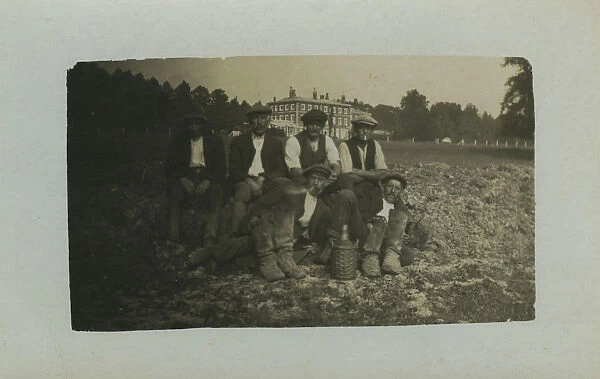 Estate Workers, Thought to be a Norfolk Stately Home, England. Date: 1900s