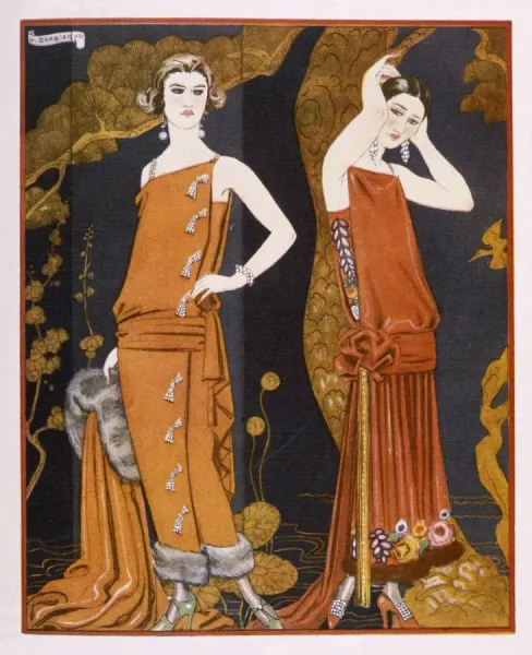 Orientally Inspired Worth Evening Dress Print 1923. Art Prints, Posters &  Puzzles from Mary Evans