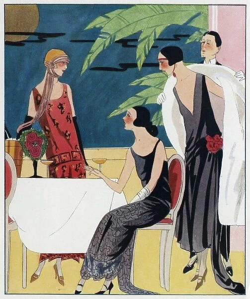 Three evening dresses by Doeuillet and Beer