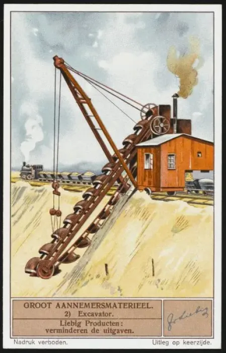 Framed Print : Excavator Print at Work on a Construction Site Framed Print : Excavator Print at Work on a Construction Site