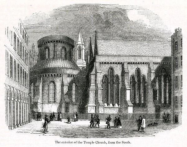 Exterior of the Temple Church, London