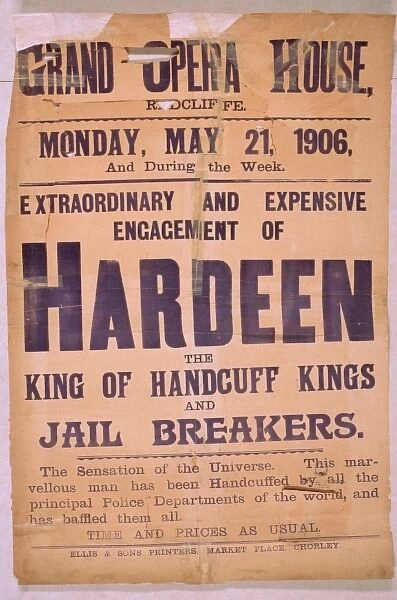 Extraordinary and expensive engagement of Hardeen the king o