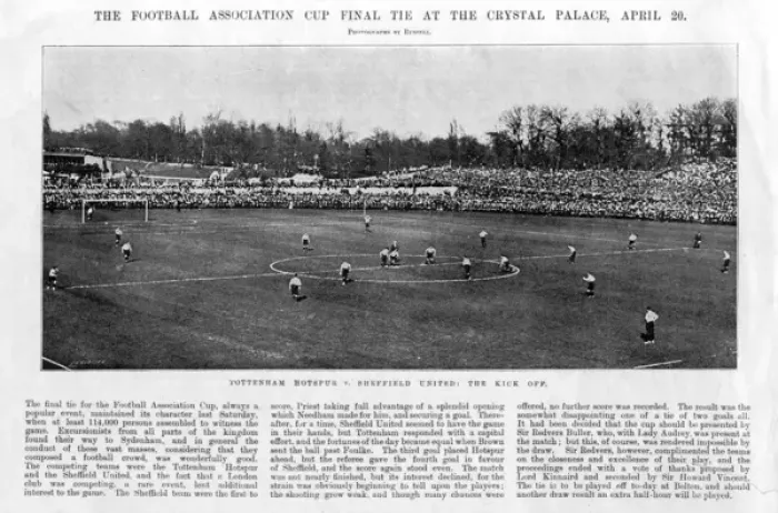Framed Print : FA Cup Final 1901 Print Framed Print : FA Cup Final 1901 Print