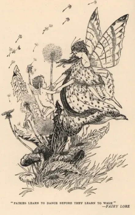 Framed Print : Fairies learn to dance Print, 1920s Framed Print : Fairies learn to dance Print, 1920s