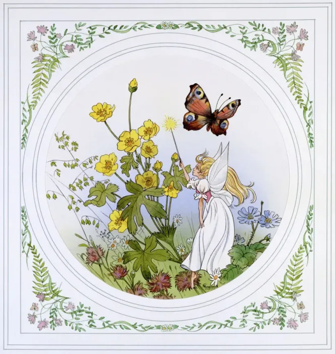 Framed Print : Fairy Casting a Magic Spell Print Framed Print : Fairy Casting a Magic Spell Print