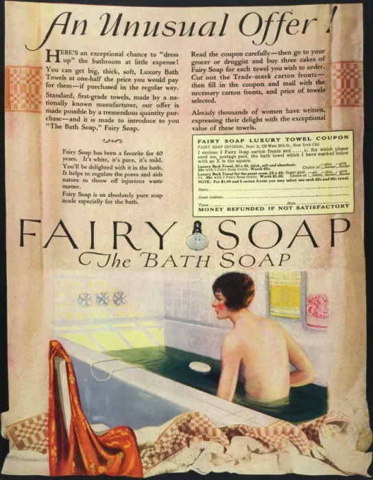 Framed Print : Fairy Soap Print - A Lady in the Bath Framed Print : Fairy Soap Print - A Lady in the Bath
