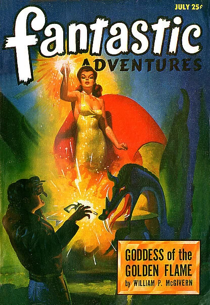 Fantastic Adventures scifi magazine, Goddess of the Golden Flame