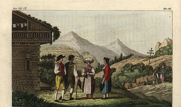 Farmers of the town of Salzburg, Austria, 18th century