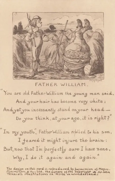 Framed Print : Father William Print, 1910 Framed Print : Father William Print, 1910