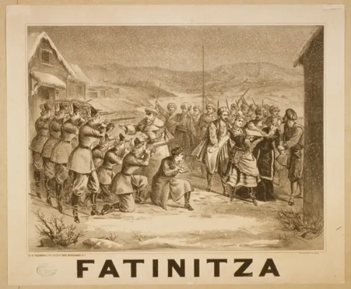Framed Print : Fatinitza Lithograph Print c1879
