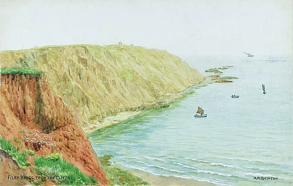 Filey Brigg, North Yorkshire, viewed from the cliffs