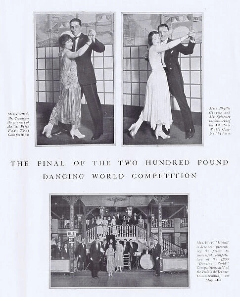 The final of the 200 Dancing World Competition, London, 192