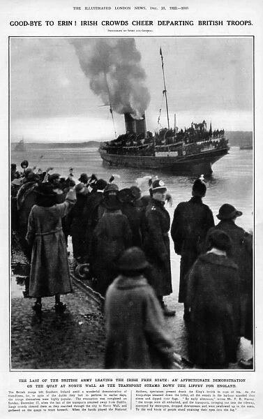Final evacuation of British troops from Ireland, 1922