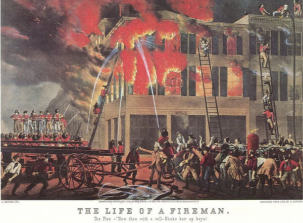 Firemen at Work Date: 1880