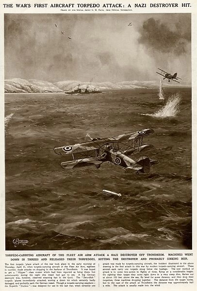 First torpedo air attack by G. H. Davis