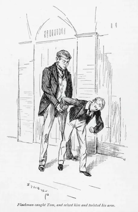 Framed Print : Print of Flashman and Tom by Mary Evans Framed Print : Print of Flashman and Tom by Mary Evans
