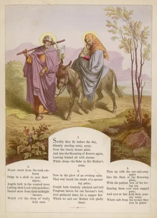 Framed Print : Print of The Flight into Egypt Framed Print : Print of The Flight into Egypt