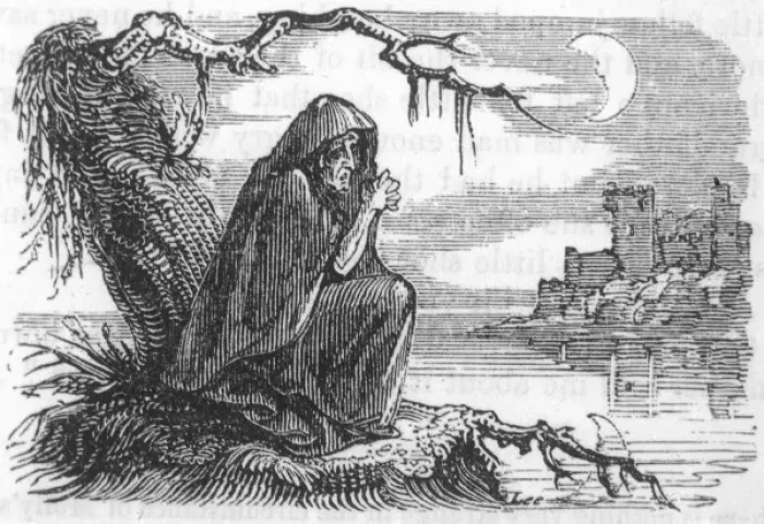 Framed Print : Irish Banshee Print by a River Framed Print : Irish Banshee Print by a River