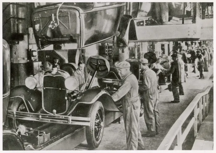 Framed Print : Ford Assembly Line 1929 Print Framed Print : Ford Assembly Line 1929 Print