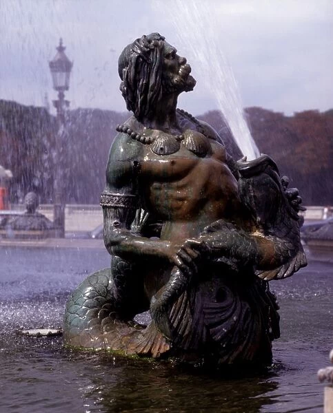 Fountain in Place de la Concorde Paris
