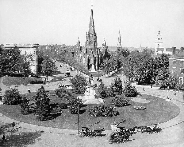 Fourteenth Street Circle Washington DC USA early 1900s