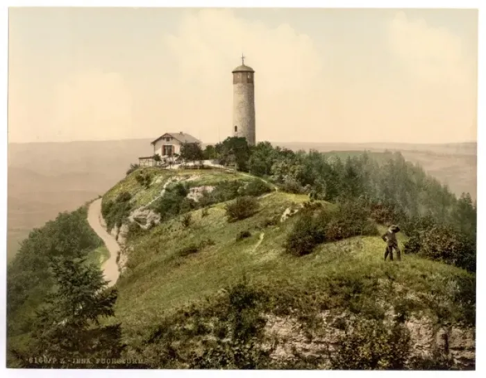 Framed Print : Foxtower Print, Jena, Thuringia, Germany
