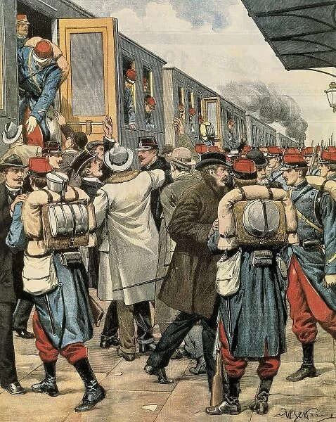 France (1901). Departure from Paris of French