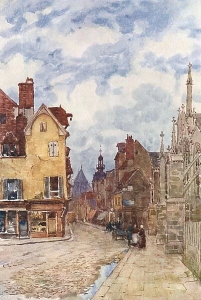 France / Troyes 1907. Troyes: street scene Date: 1907