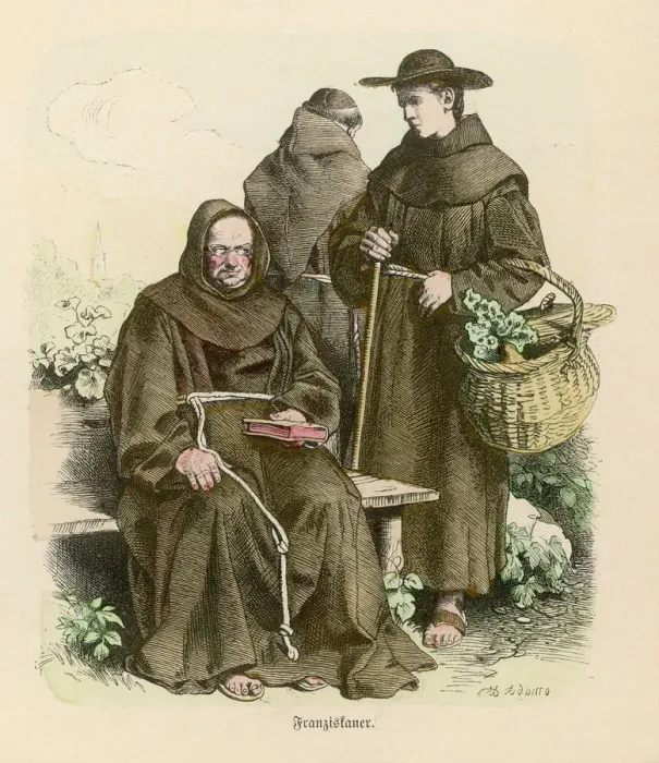Framed Print : Franciscan Monks Print Framed Print : Franciscan Monks Print