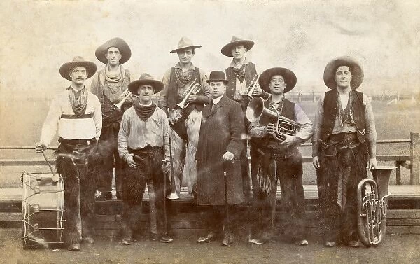The Fred Brown cowboy band and manager of White Man Co
