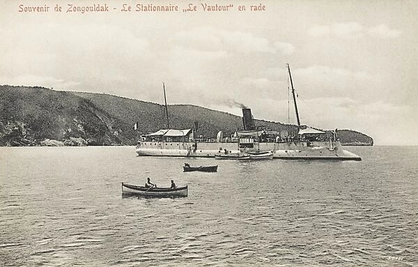 French Warship (Destroyer) Vautour at Zonguldak