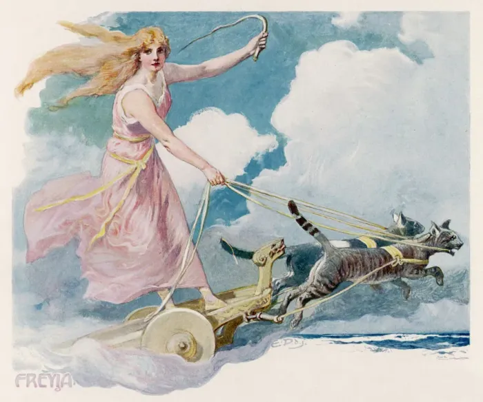 Framed Print : Freyja Print - Norse Goddess of Love and Fertility Framed Print : Freyja Print - Norse Goddess of Love and Fertility