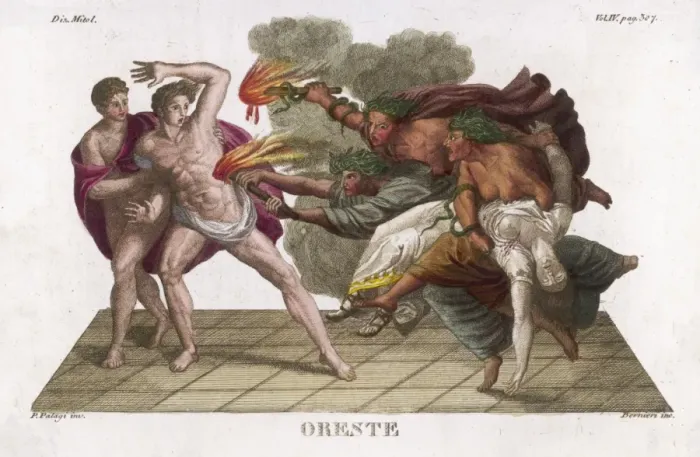 Framed Print : Furies Pursuing Orestes Print Framed Print : Furies Pursuing Orestes Print