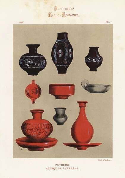 Gallo-Roman glazed pottery