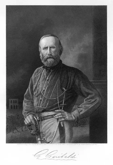 Framed Print : GARIBALDI GIUSEPPE Print - Italian Soldier and Statesman Framed Print : GARIBALDI GIUSEPPE Print - Italian Soldier and Statesman