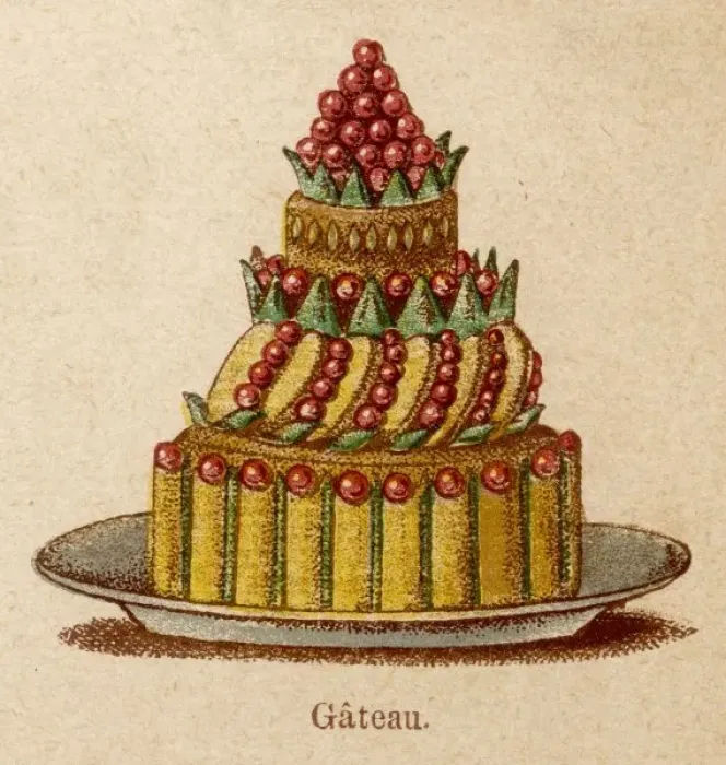 Framed Print : Print of Gâteau Framed Print : Print of Gâteau
