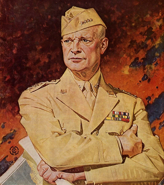 General Eisenhower portrait for War Bonds Poster Date: 1944