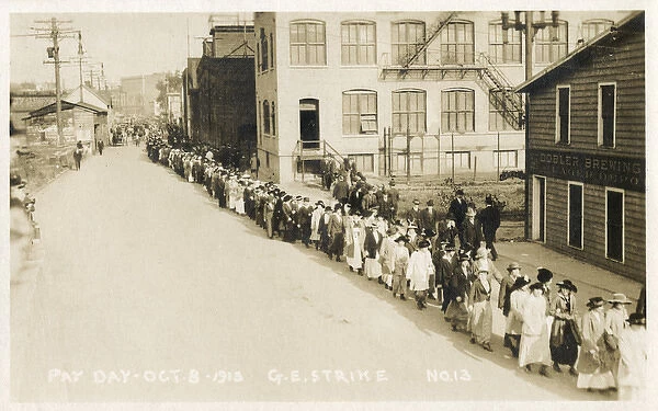 General Electric strike, Schenectady, New York, USA